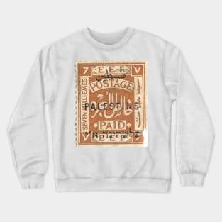 Palestine Stamp, 1920s Crewneck Sweatshirt